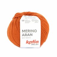 Katia Merino Aran kleur 101 Intens oranje