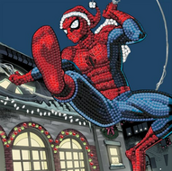 Crystal Card Kit | Diamond painting Marvel Festive Spiderman