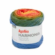 Katia Harmonia kleur 217 Oranje-Rood-Kaki-Blauw