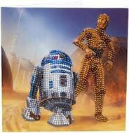 Crystal Card Kit | Diamond painting Star Wars R2-D2 & C-3PO
