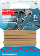 Goldzack Lederimitatie veterband 4mm