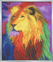 DIY Crystal Art Picture Frame Kit | Rainbow Lion