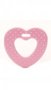 Durable bijtringen hart met noppen kleur 749 light pink