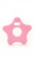 Durable bijtringen ster 2 stuks kleur 749 light pink