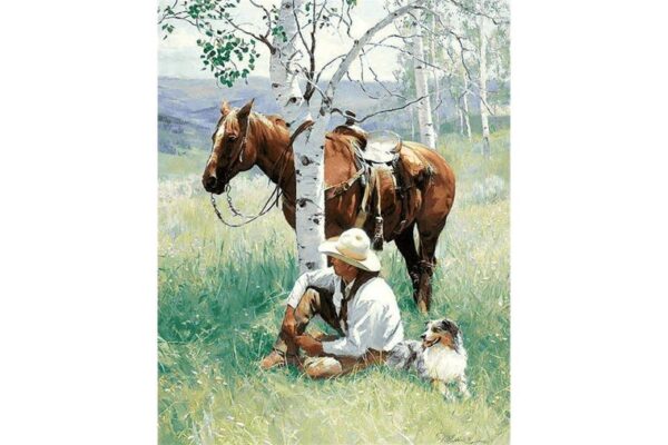Wizardi Diamond Painting Kit Hunter at Rest WD159