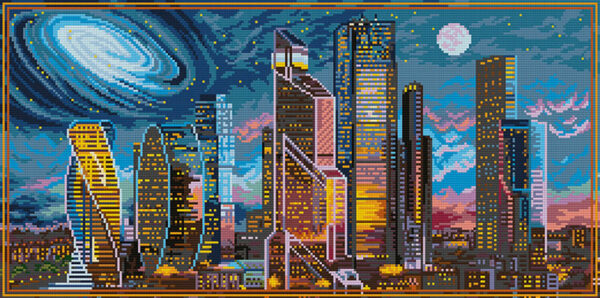 Diamond Painting Freyja Crystal | Moscow at Night