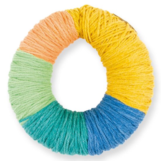 Kleur 105 Nacht blauw-Groen-Licht oranje