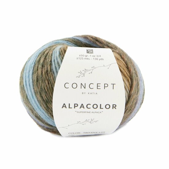 100 Turquoise-Oker-Roest bruin-Groen