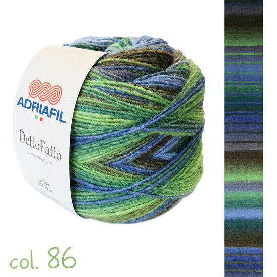 Kleur 86 bright green moss blue fantasy