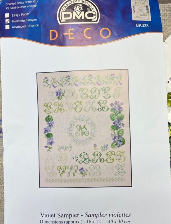 DMC Borduurpakket Deco - Violet sampler