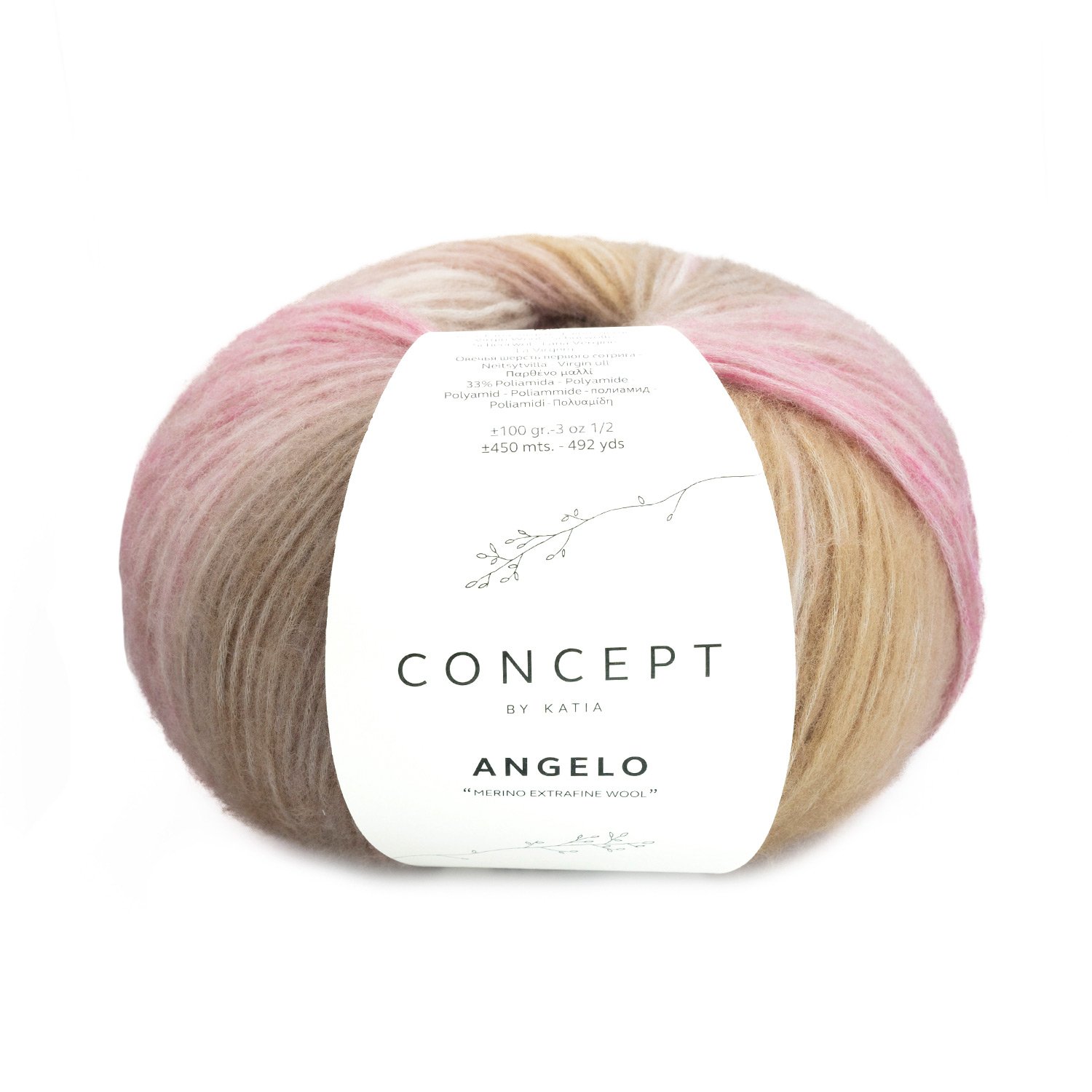 105 Bruin-Ecru-Kauwgom roze