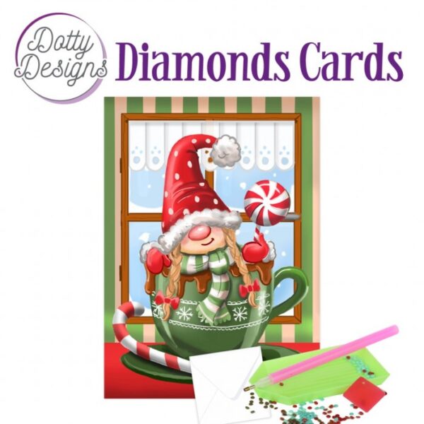 Diamond Painting Dotty Design Diamonds Cards | Christmas Gnome 1