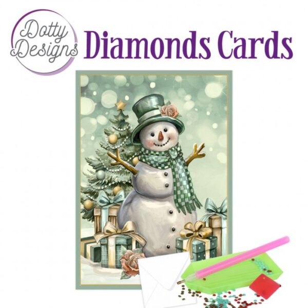 Diamond Painting Dotty Design Diamonds Cards | Snowman