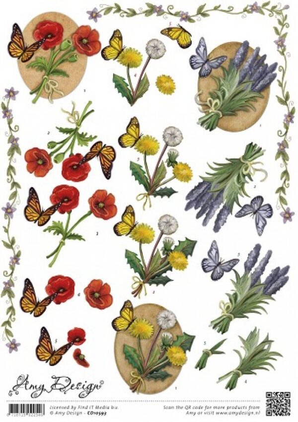 knipvel-Amy Design -Wild Flower- CD10593