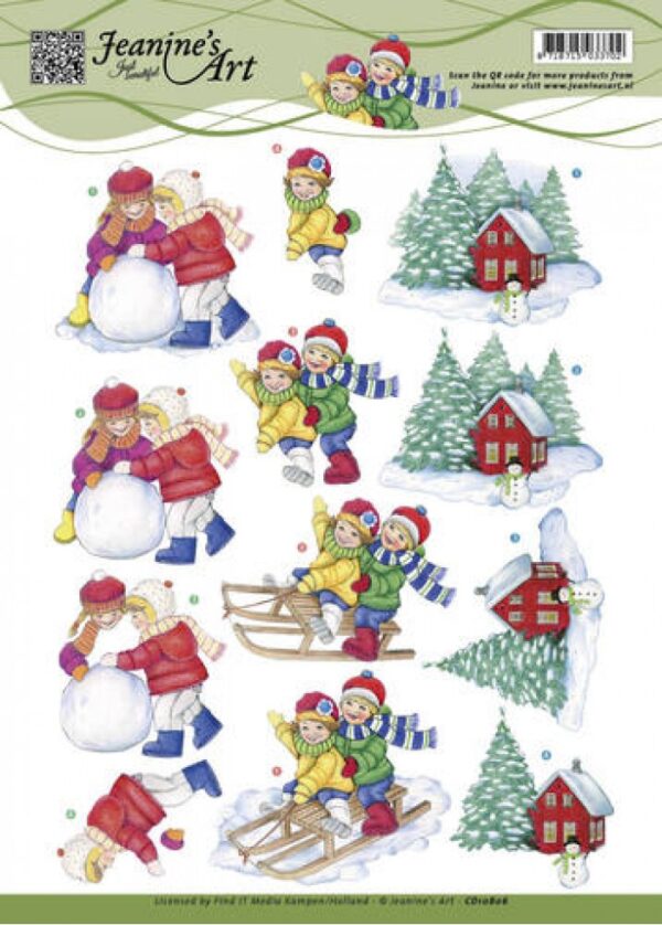 knipvel-3D-Jeanine's Art - Nr. 2 Winter - CD10806