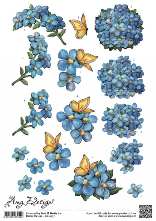 knipvel-Amy Design -Bloemen- CD10777