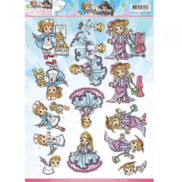 knipvel-3D-Yvonne Creations -Meisjes verkleden Tots and Toddlers-CD10827
