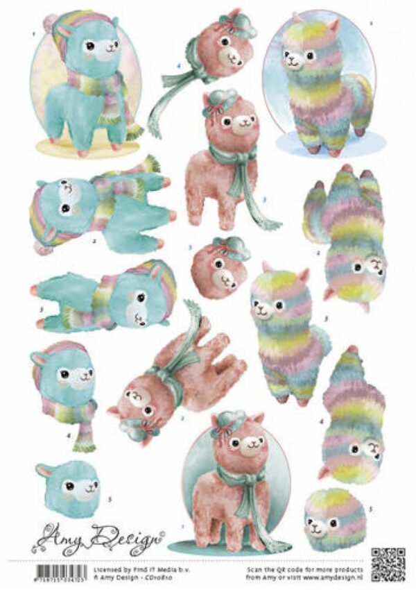 knipvel-Amy Design - Alpacas- CD10810