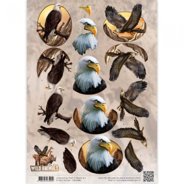 knipvel-Amy Design - Eagles - Wild Animals- CD10867