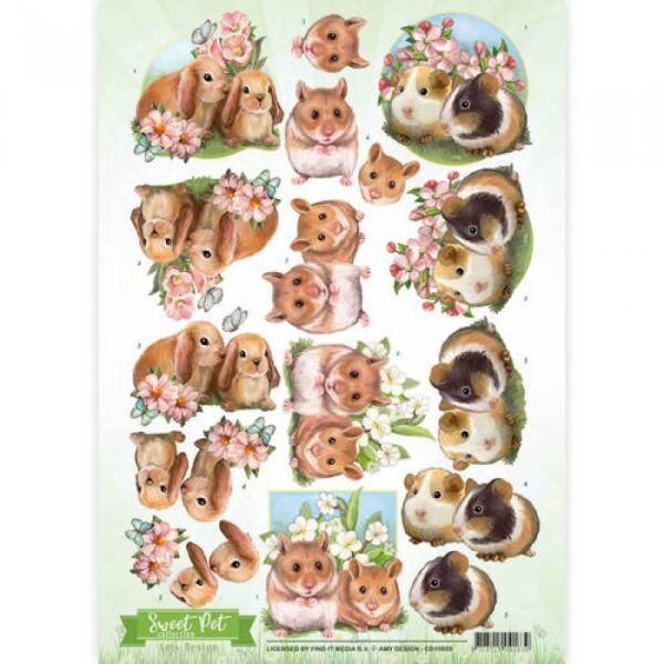 knipvel-Amy Design -Rodents -Sweet Pet- CD10959