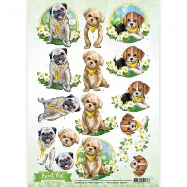 knipvel-Amy Design -Dogs -Sweet Pet- CD10960