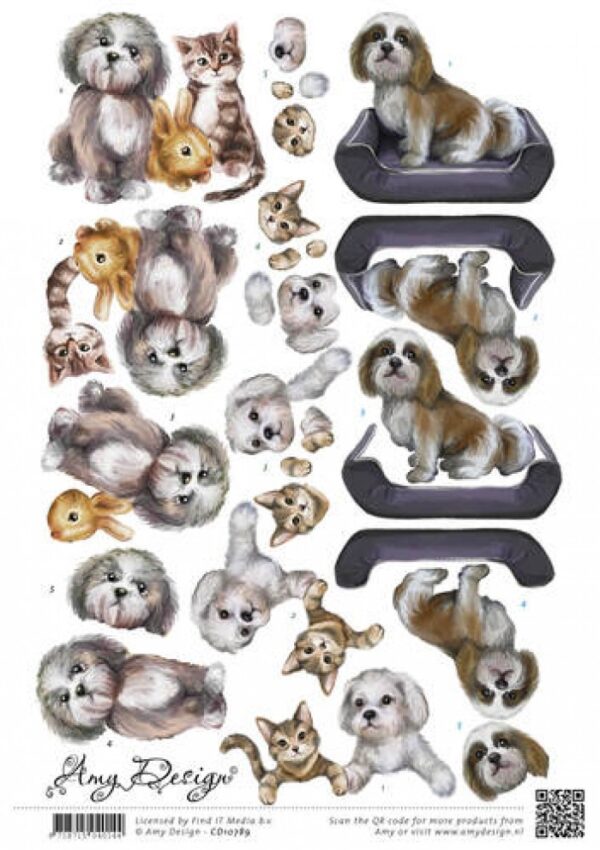 knipvel-Amy Design -Pets- CD10789