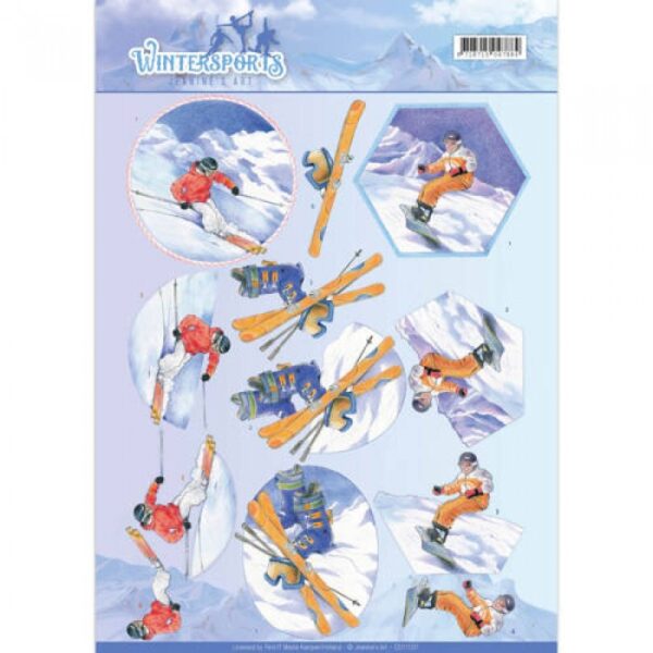 knipvel-3D-Jeanine's Art - Snowfun Wintersports - CD11031