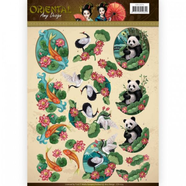 knipvel-Amy Design -Animals - Oriental- CD11074