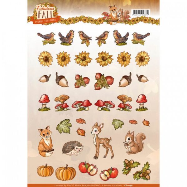 knipvel-3D-Yvonne Creations - Mini - Fabulous Fall - CD11196