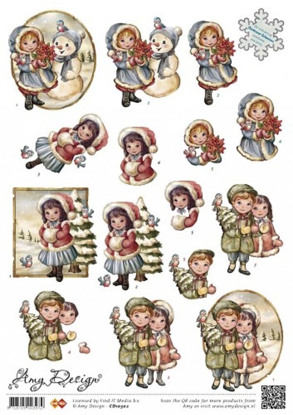 knipvel-Amy-Design-Christmas Girls-CD10302