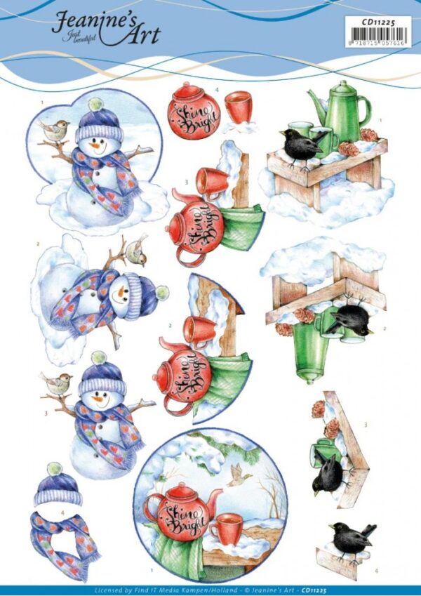 knipvel-3D-Jeanine's Art - Warme Winter - CD11225