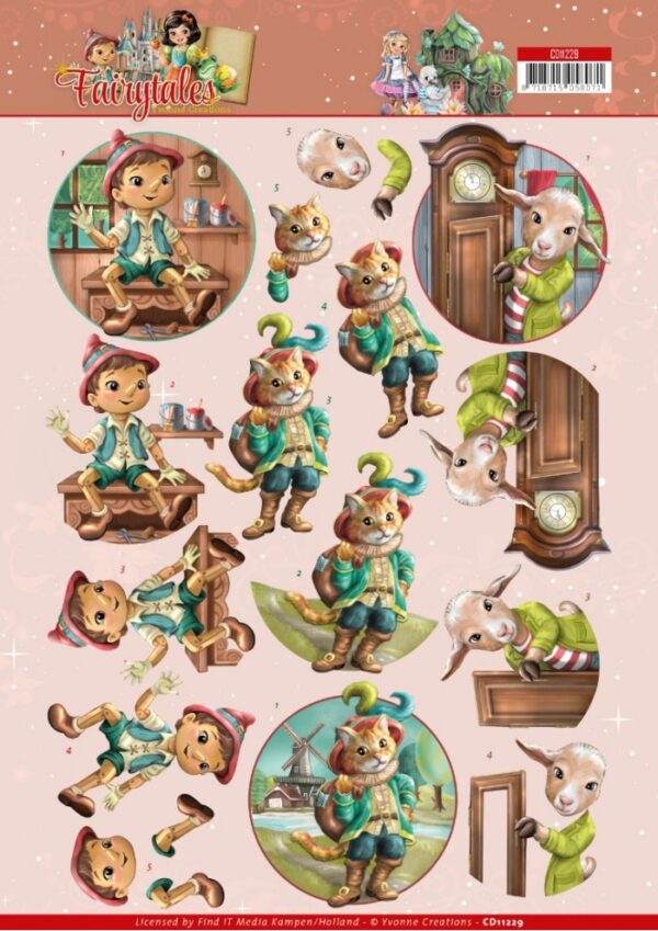 knipvel-3D-Yvonne Creations - Living in a Fairytale - CD11229