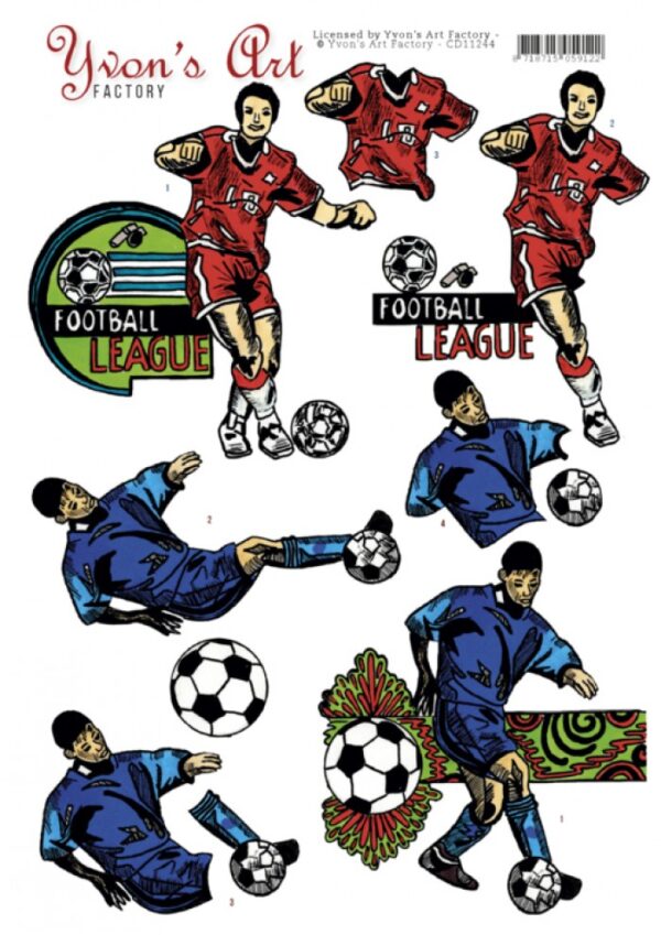 knipvel-3D-Yvon's Art Factory - Football league - CD11244