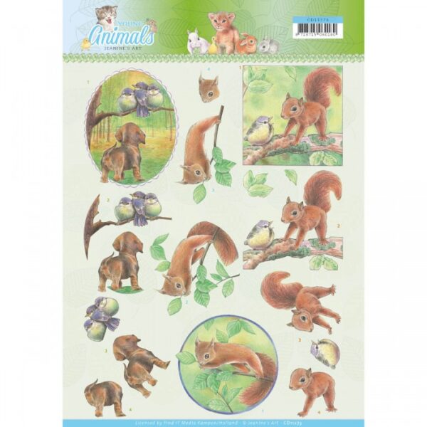 knipvel-3D-Jeanine's Art - In the Forest - CD11273