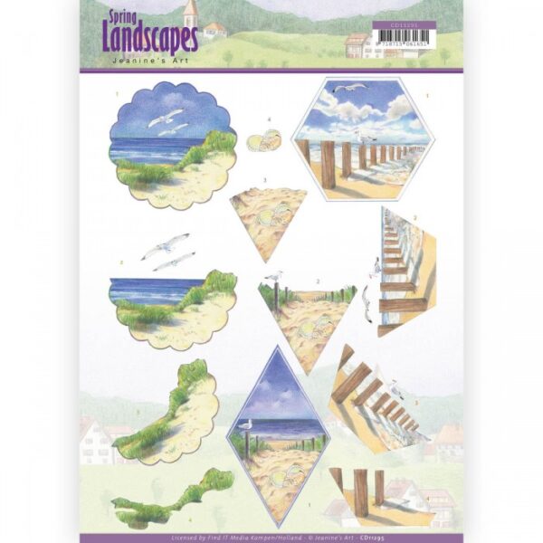 knipvel-3D-Jeanine's Art - Beach - Spring Landscapes - CD11295