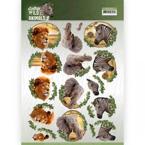 knipvel-Amy Design -Wild Animals - Africa- CD11301