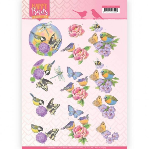 knipvel-3D-Jeanine's Art - Fragrant flowers - CD11323