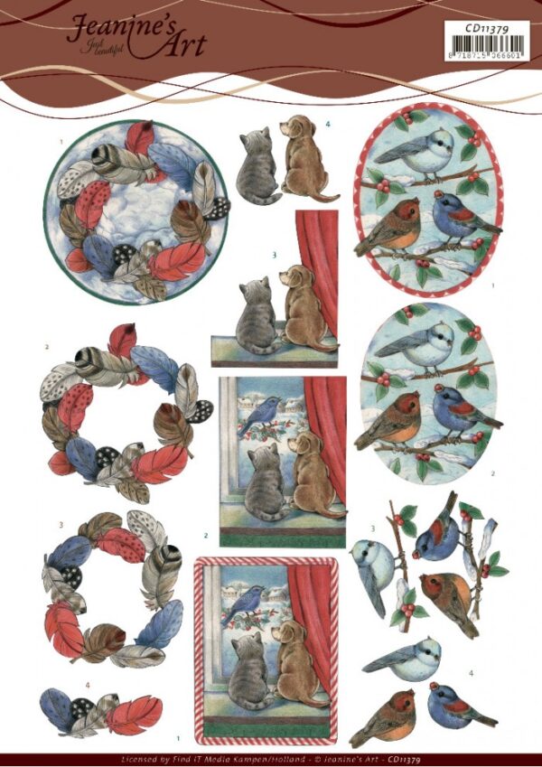 knipvel-3D-Jeanine's Art - Snow Scenes - CD11379