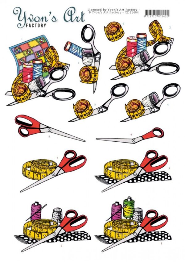 knipvel-3D-Yvon's Art Factory - Quilting - CD11464