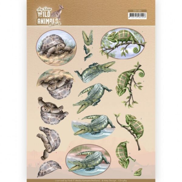 knipvel-Amy Design - Reptiles Wild Animals Outback- CD11484