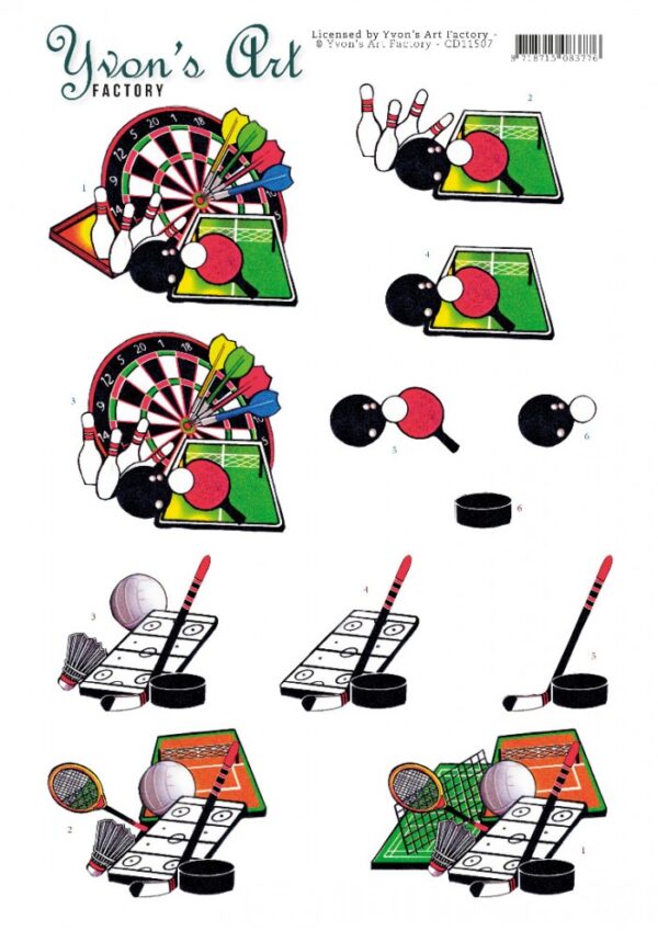 knipvel-3D-Yvon's Art Factory - Sporting - CD11507