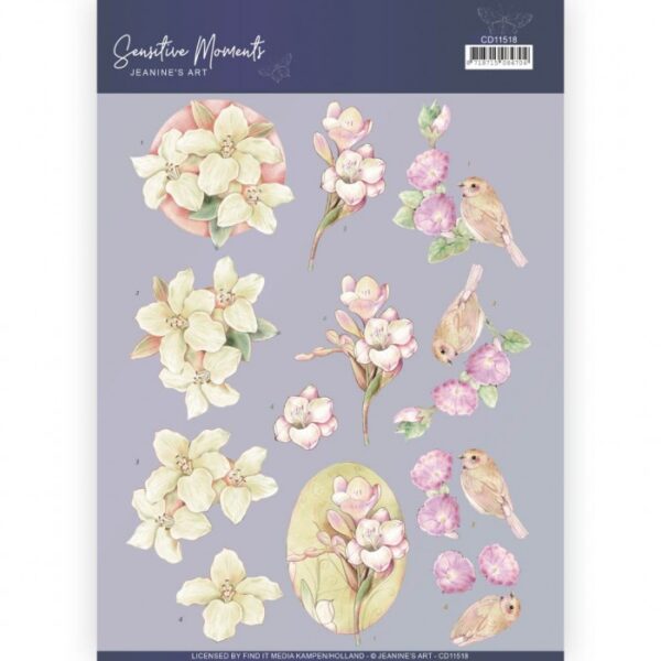 knipvel-3D-Jeanine's Art - Freesias - CD11518