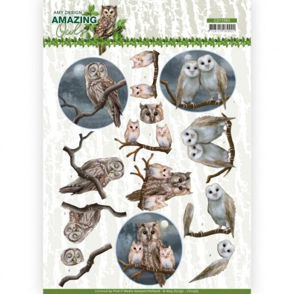 knipvel-Amy Design -Night Owls Amazing Owls- CD11563