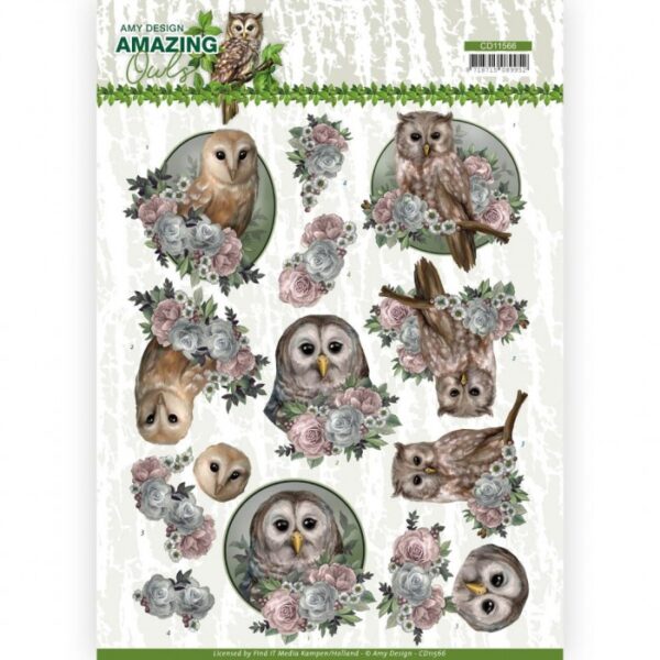 knipvel-Amy Design -Romantic Owls Amazing Owls- CD11566