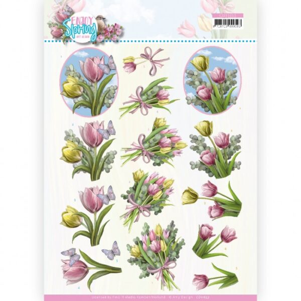 knipvel-Amy-Design -Bouquets of Tulips - CD11653