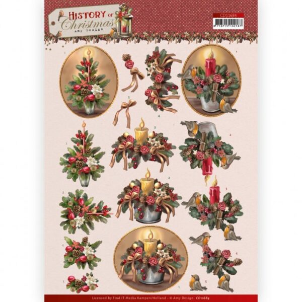 knipvel-Amy-Design- History of Christmas - Christmas Candles-CD11684