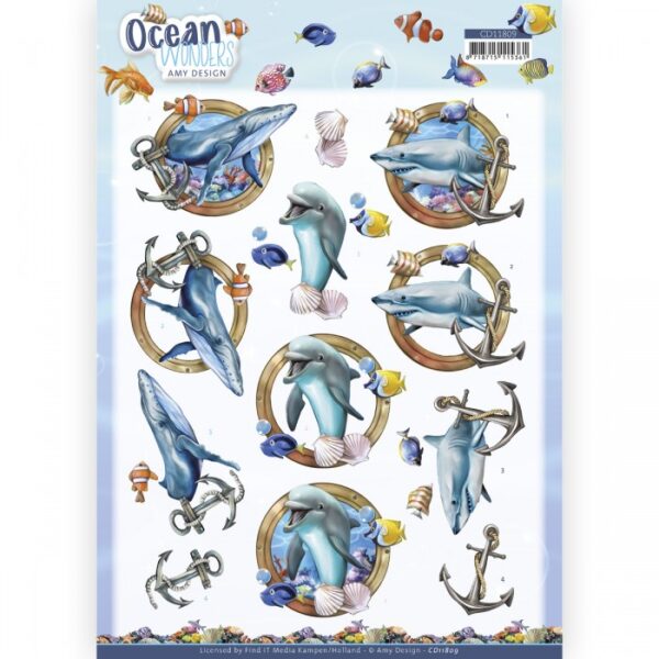 knipvel-Amy Design -  Ocean Wonders - Shark - CD11809