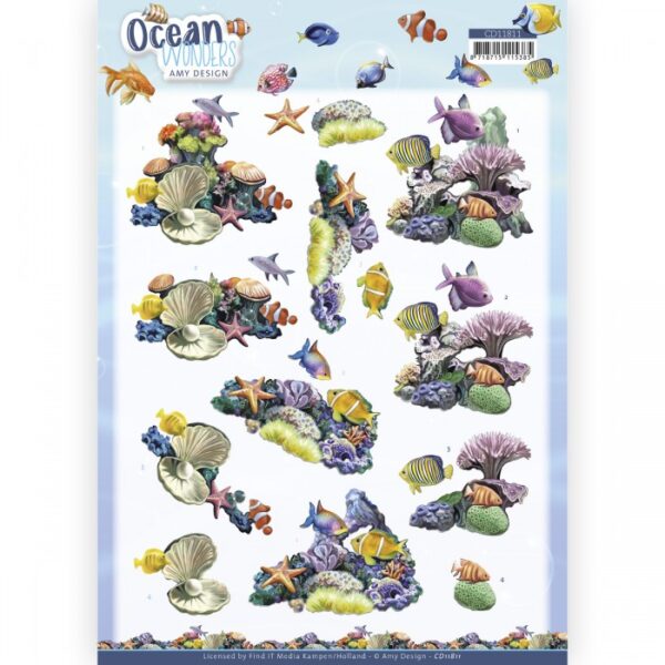 knipvel-Amy Design - Ocean Wonders - Coral Reef- CD11811