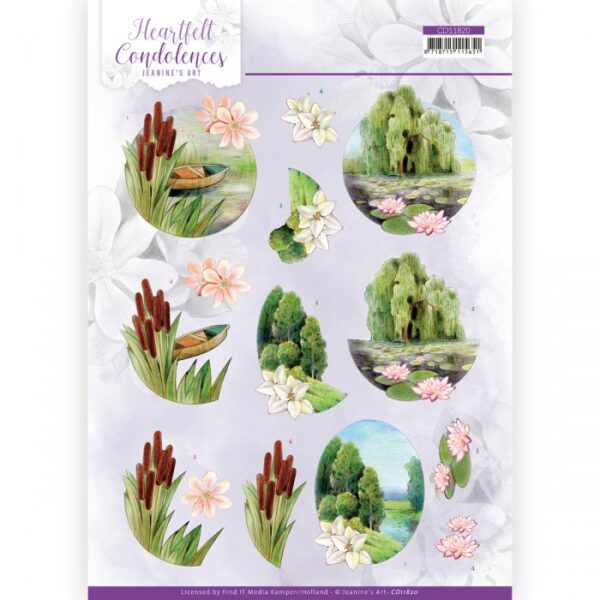 knipvel-3D-Jeanine’s Art - Heartfelt Condolences - Weeping Willow - CD11820
