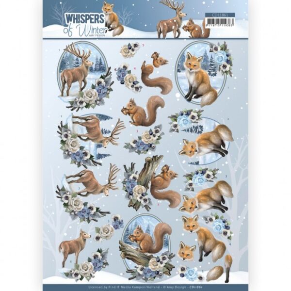knipvel-Amy Design -Whispers of Winter - Forest- CD11861